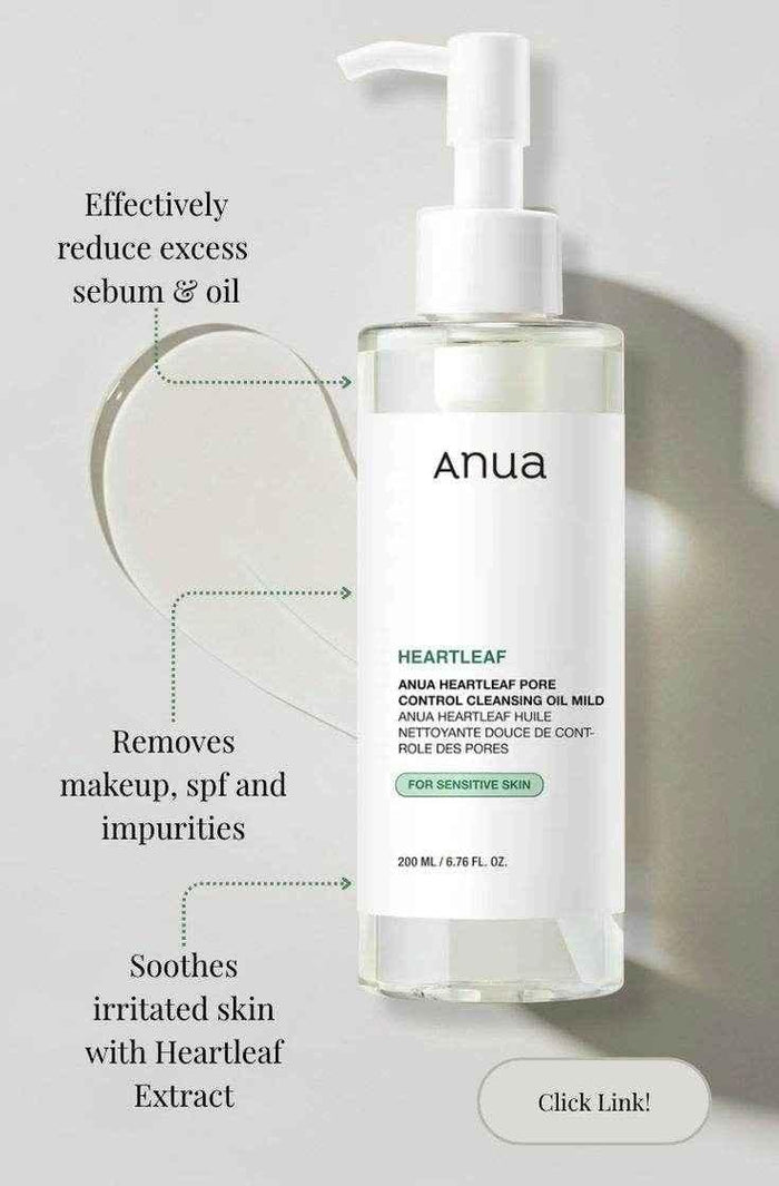 Anua Heartleaf Pore Control Cleansing Oil – 200ml - Cleansing Oil - Anua -- United Arab Emirates -- Pinky Cosmetics