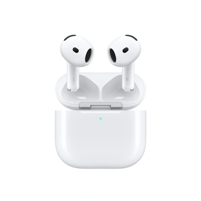Apple AirPods 4 (MXP63HN/A) | H2 Headphone Chip | IP54 Dust & Water Resistant | Bluetooth 5.3 | Speech-Detecting Accelerometer | Force sensor