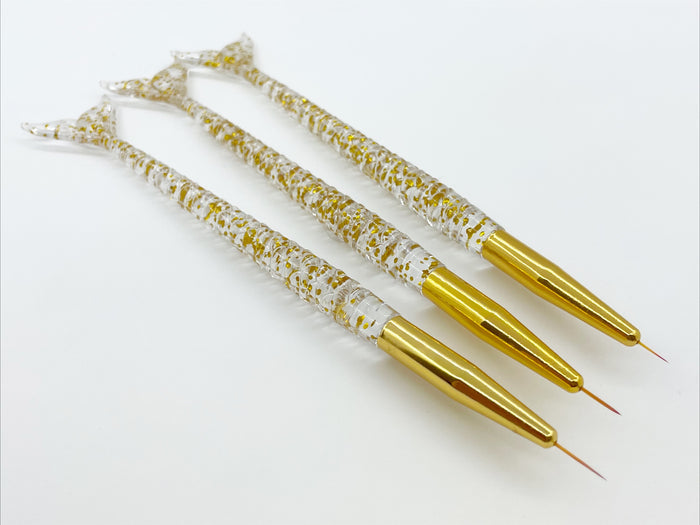 Detailer Brushes 3pk, Mermaid Tail |Available in 3 Colour Options! | Lula Beauty