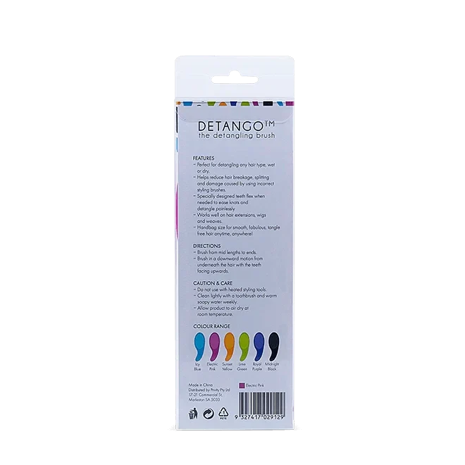 Detango The Detangling Brush - Electric Pink