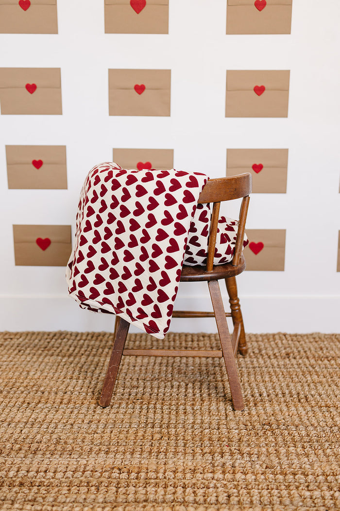 Hearts Bamboo Fleece Quilt