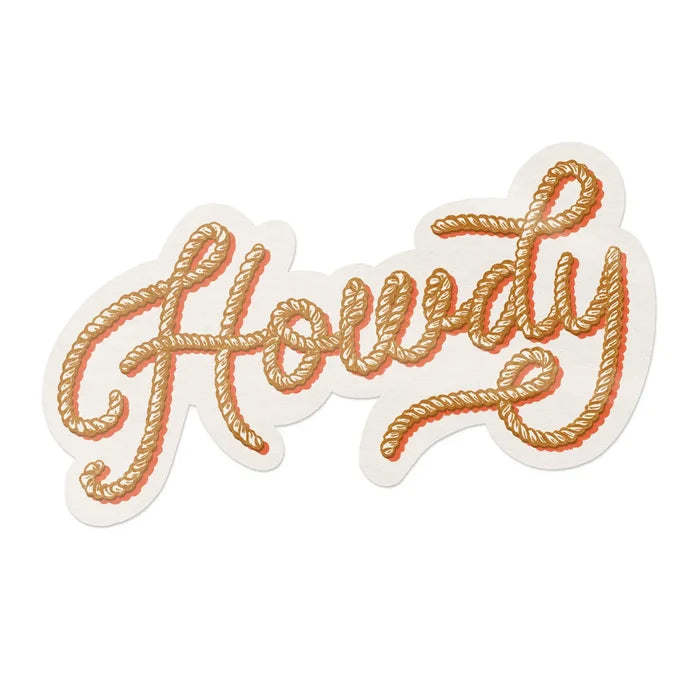 Howdy Western Vinyl Sticker