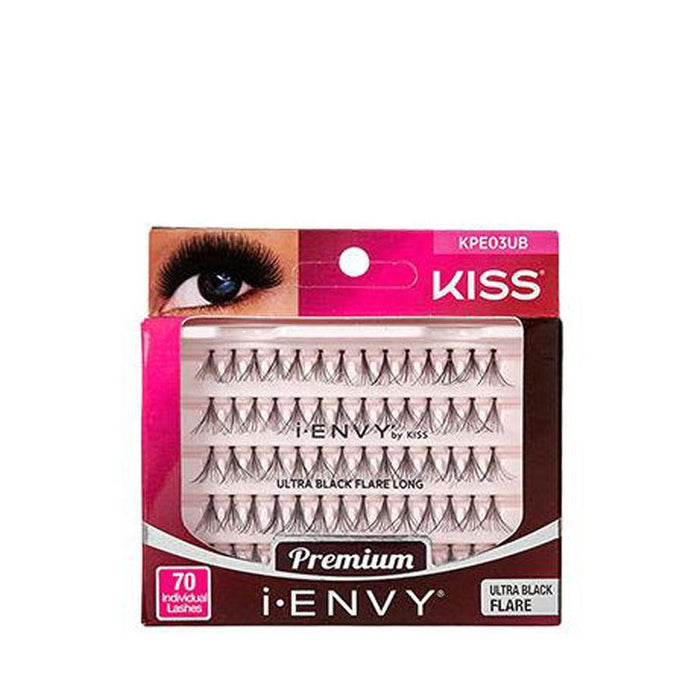 IVY BEAUTY by KISS premium individual cluster lashes box Kiss iEnvy 2X Volume lashes ultra black 70 lashes