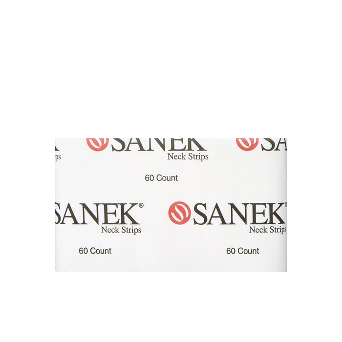GRAHAM Sanek neck strips for hairstyling 60 count white disposable neck strips