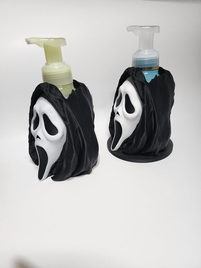 *STL FILE ONLY* Halloween Movie Character Bath & Body Foam Soap Holder (2 files)