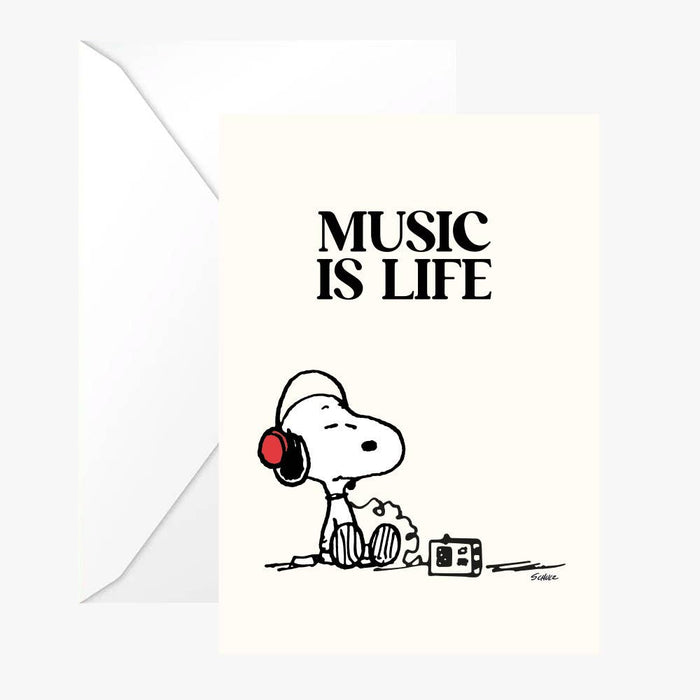 Titlee - Snoopy "Music" Card