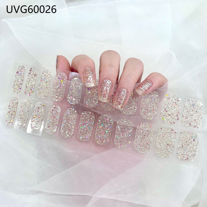 UV gel nail sticker semi-cured UVG60026