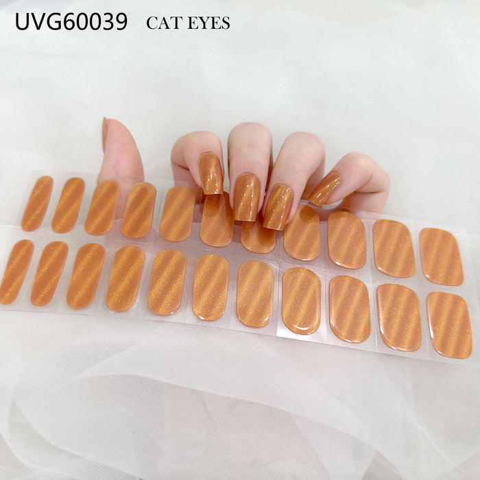 UV gel nail sticker semi-cured UVG60039