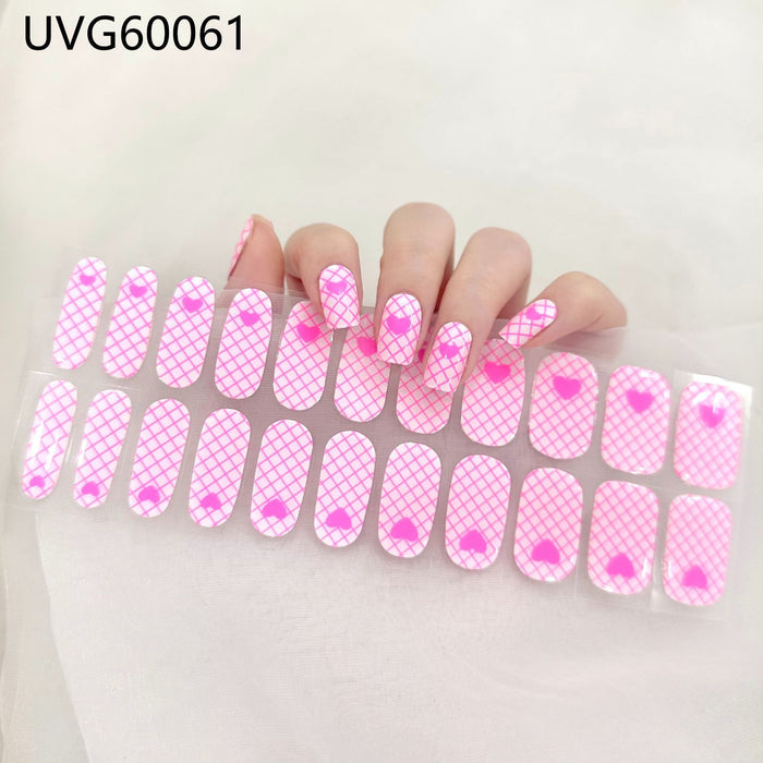 UV gel nail sticker semi-cured UVG60061
