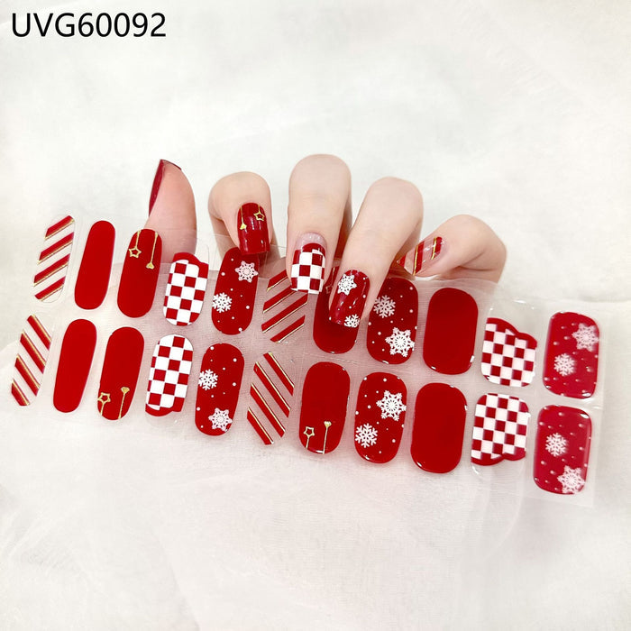 UV gel nail sticker semi-cured UVG60092