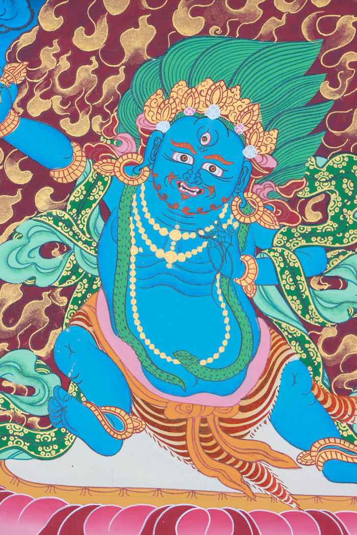 Vajrapani Thangka for removal of obstacles, spiritual strength, and protection.