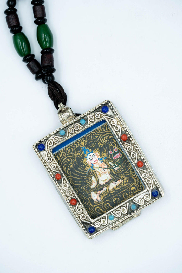 White Tara Ghau Thangka - Himalayas Shop