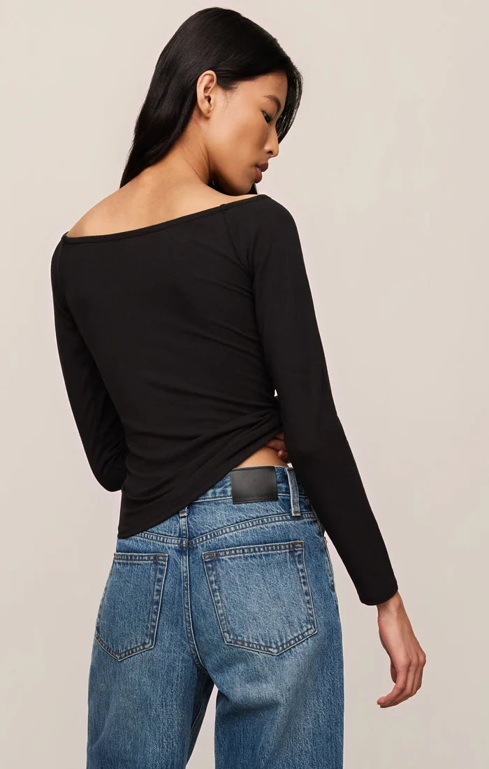 Z Supply: Sabrina Second Skin Top - Black