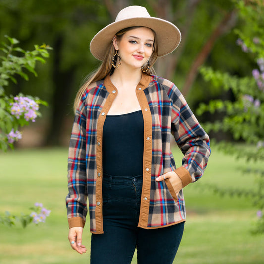 20213 - Plaid Flannel Jacket