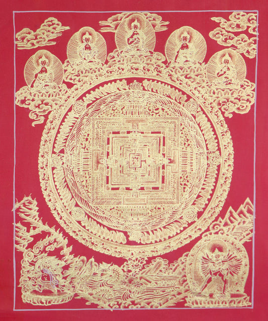 Kalachakra Mandala Thangka is a art, featuring the cosmology and teachings of the Kalachakra Tantra
