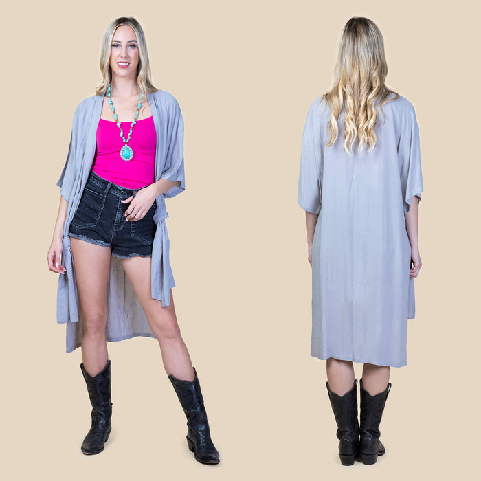 6510 - Solid Duster - Light Brown