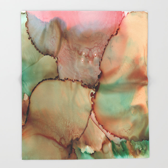 'Abstract Kiss' Fleece Blanket — C. Cambrea, Sincerely Joy