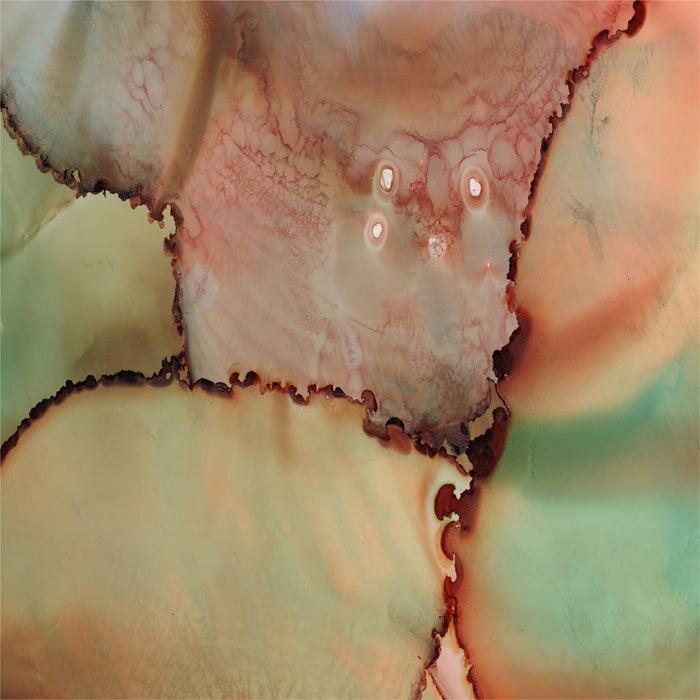 'Abstract Kiss' Fleece Blanket — styled photo