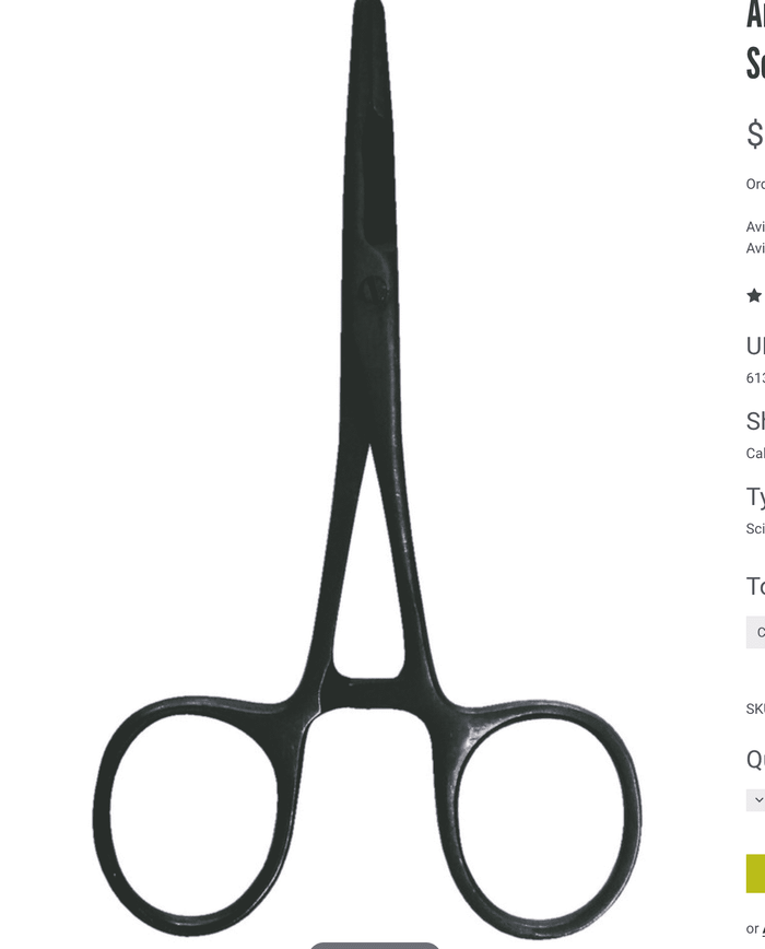 Angler Accessories 5 1/2" Scissor Clamps