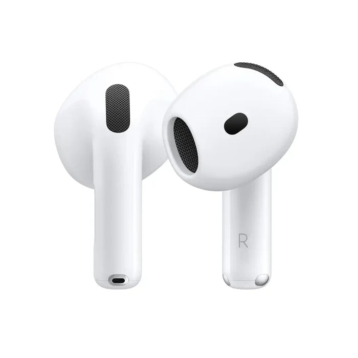 Apple AirPods 4 Wireless Earbuds, Bluetooth Headphones, Personalised Spatial Audio, Sweat and Water Resistant, USB-C Charging Case, H2 Chip, Up to 30 Hours of Battery Life, Effortless Setup for iPhone
