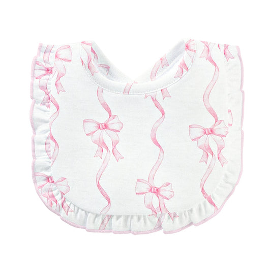BCC Coquette Bows Bib w/ Ruffle