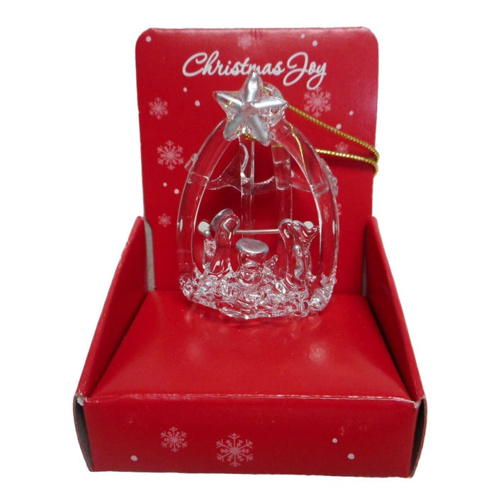 BLESSED NATIVITY Glass Ornament