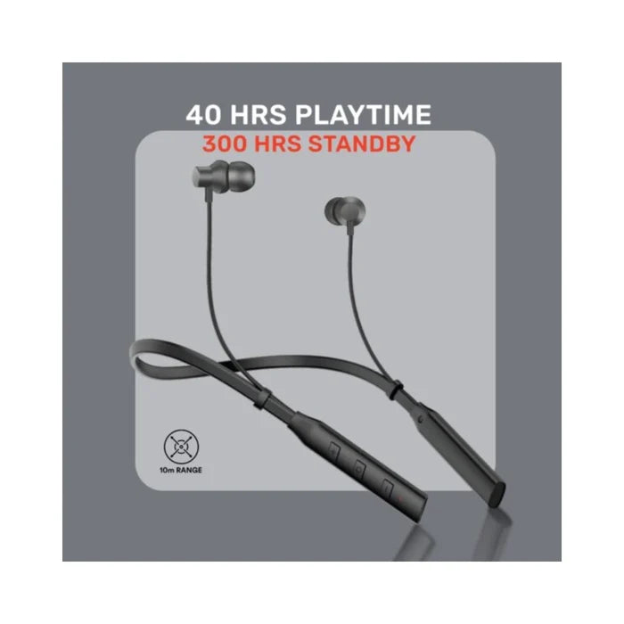 ByMuse Hunk Neckband | 40 hrs Playback Time | IPX5 Water Resistance | Dual Parining | Magnetic Buds