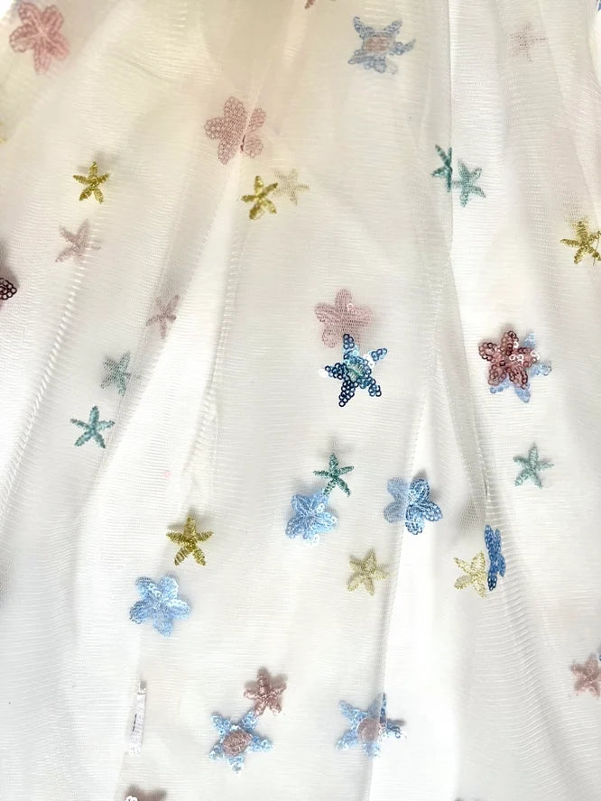 Ratatam Kids - Cape Dress Up - Iris - Multicoloured Sequin Beige - Details