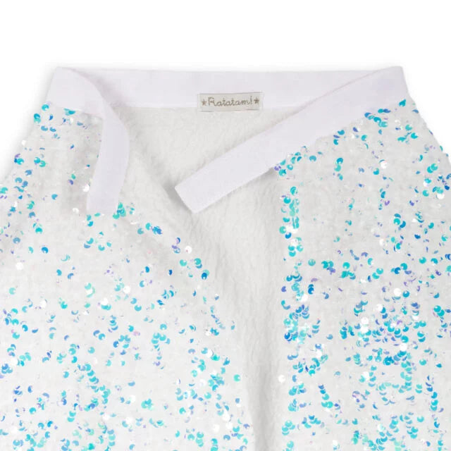 Ratatam Kids - Cape Dress Up - Whitesnow Sequin Cape - Details