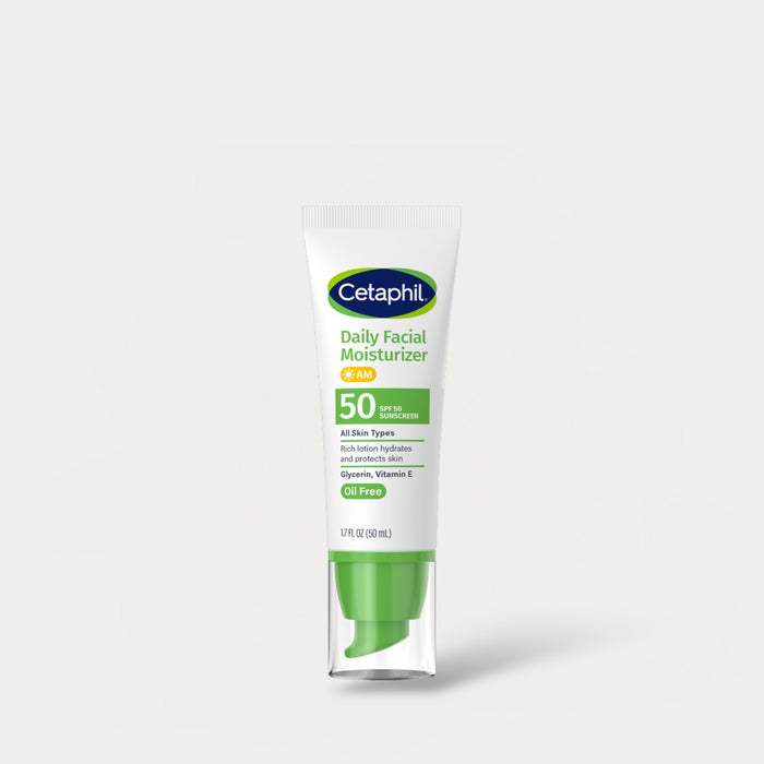 Cetaphil Daily Facial Moisturizer SPF 50 50ml مرطب سيتافيل اليومي للوجه بعامل حماية من الشمس 50