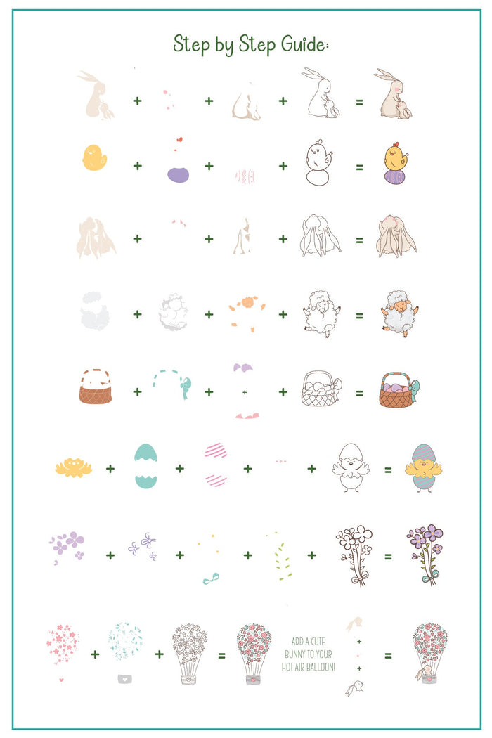 CJSH-087 - Silly Bunny | Clear Jelly Stamping Plate
