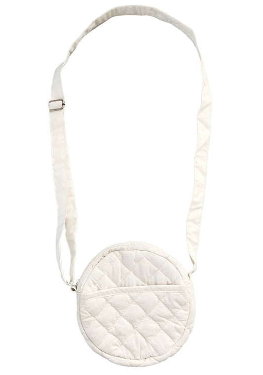 Cotton Quilted Round Purse