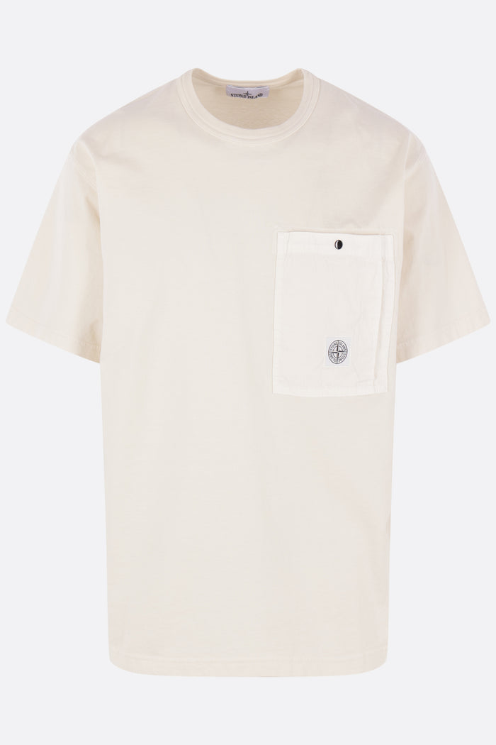 cotton t-shirt with logo patch