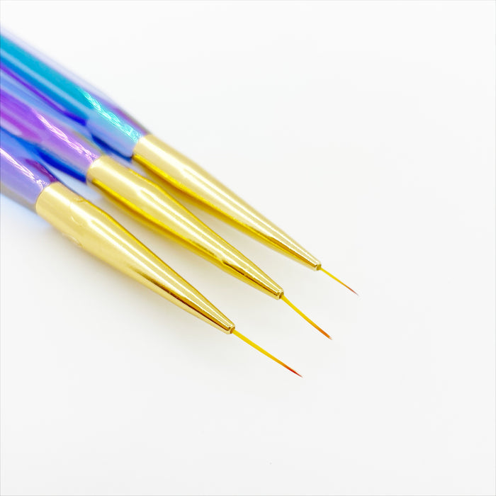 Detailer Brushes 3pk, Jewel Handle | Lula Beauty