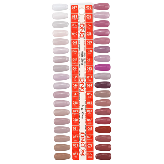 DND HEMA & TPO Free Gel & Polish Swatch Collection - # 2