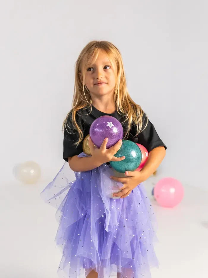Dress Up Kit - Wednesday - Short Ruffled Star Skirt - Purple - Lifestyle Cut