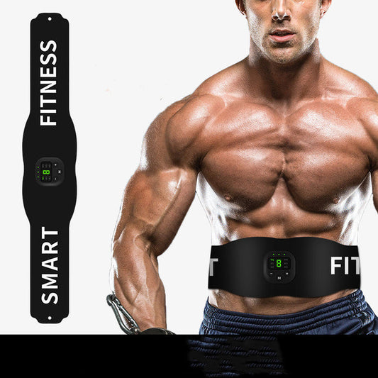 A fitness artifact waist and abdomen patch with a digital LED screen display, marketed as a smart fitness equipment item.
