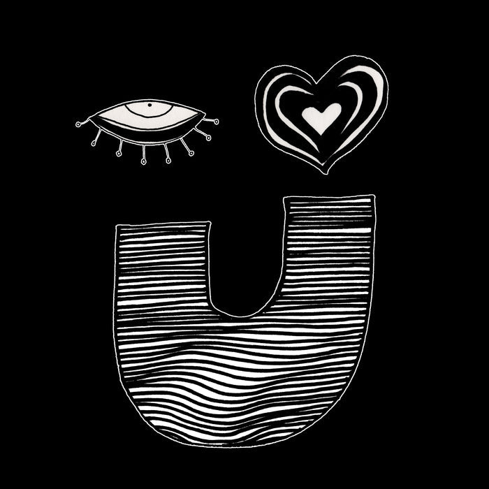 'EYE LOVE YOU 02' Throw Pillow — detail view