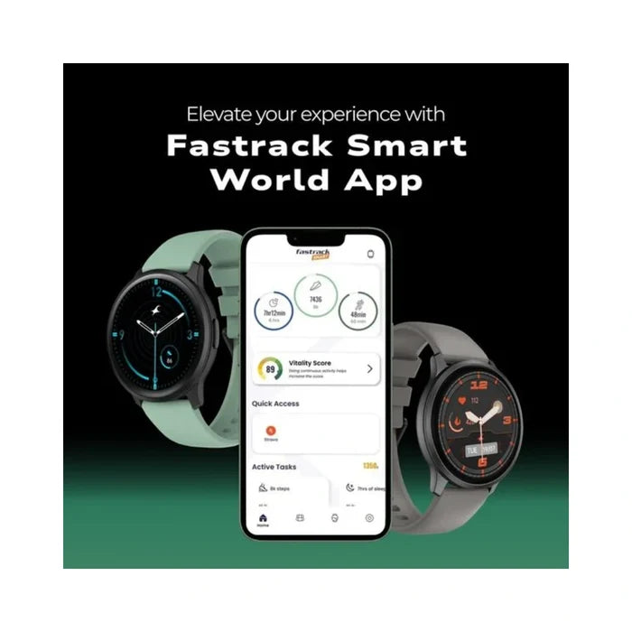 Fastrack Jupiter R3 | 1.38" TFT 2.5D Display | Push Button Interaction | HRM,SpO2 & Sleep Tracking
