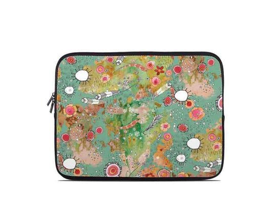 'Feathers, Flowers, Showers' Laptop/Tablet Sleeve