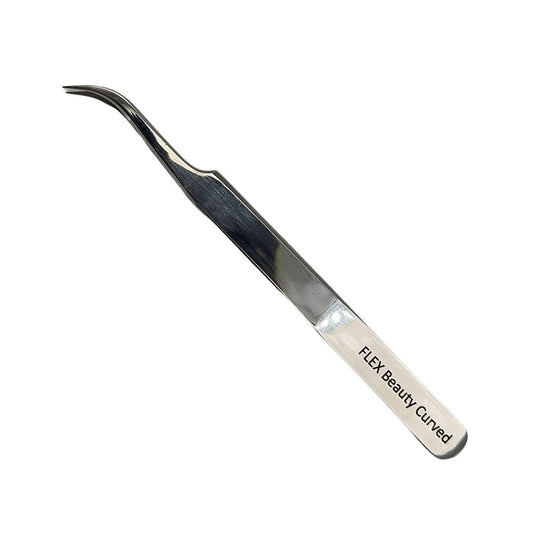 FLEX Beauty Fiber Tip Curved Tweezers - The Beauty House Shop
