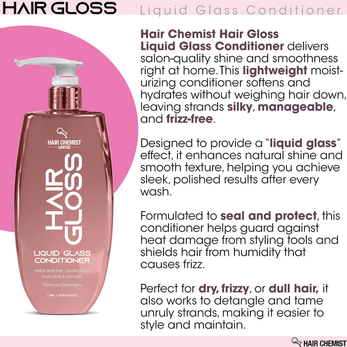 Hair Chemist Hair Gloss Liquid Glass Conditioner 33.8 oz.