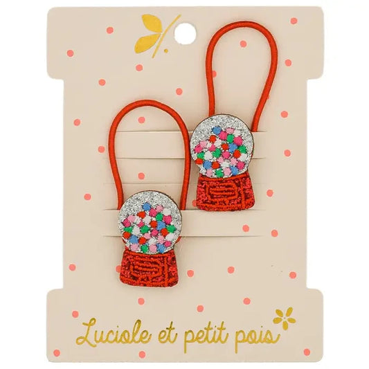 Hair Ties - Bubble Gum - Set Of 2