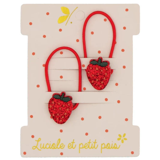 Luciole et Petit Pois - Hair Ties - Mini Strawberry