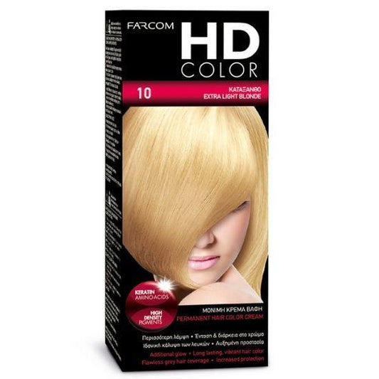 HD COLOR HOME DYE KIT | 10 - Extra Light Blonde 60ml - New Hair Supplies Ireland