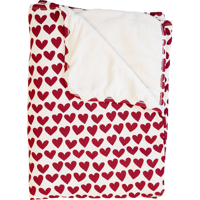 Hearts Bamboo Fleece Quilt