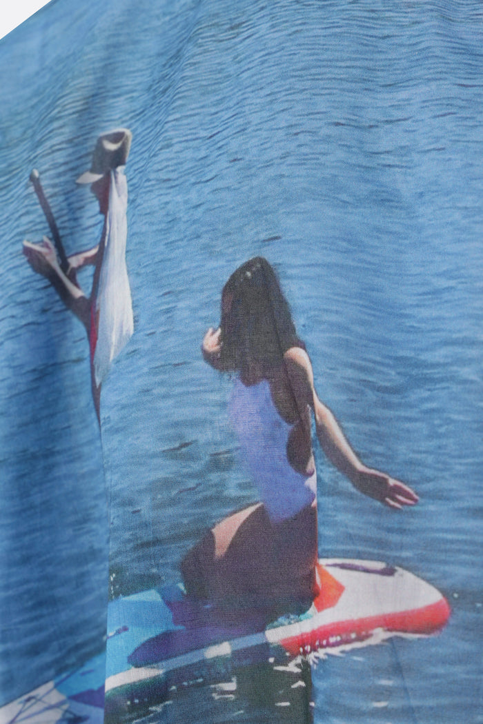 Holiday Paddle Board oversized t-shirt in cotton