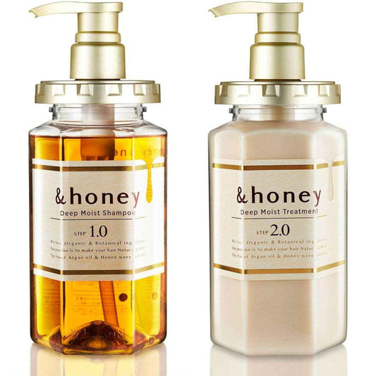 &honey Deep Moist Shampoo & Treatment Set – Step 1.0 & 2.0 - Hydrating Haircare Set - Pinky Cosmetics -- United Arab Emirates -- Pinky Cosmetics