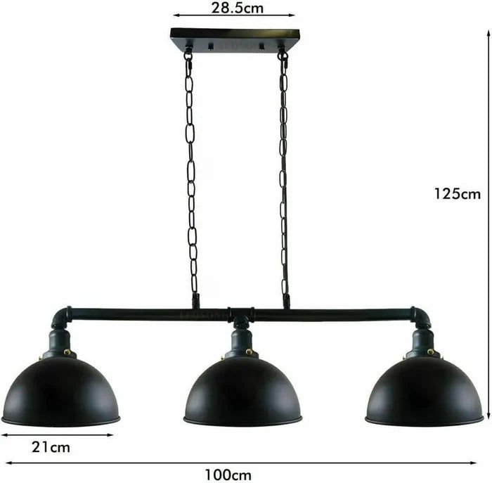 Industrial Black Steampunk Agunnaryd Pendant lamp ~6592