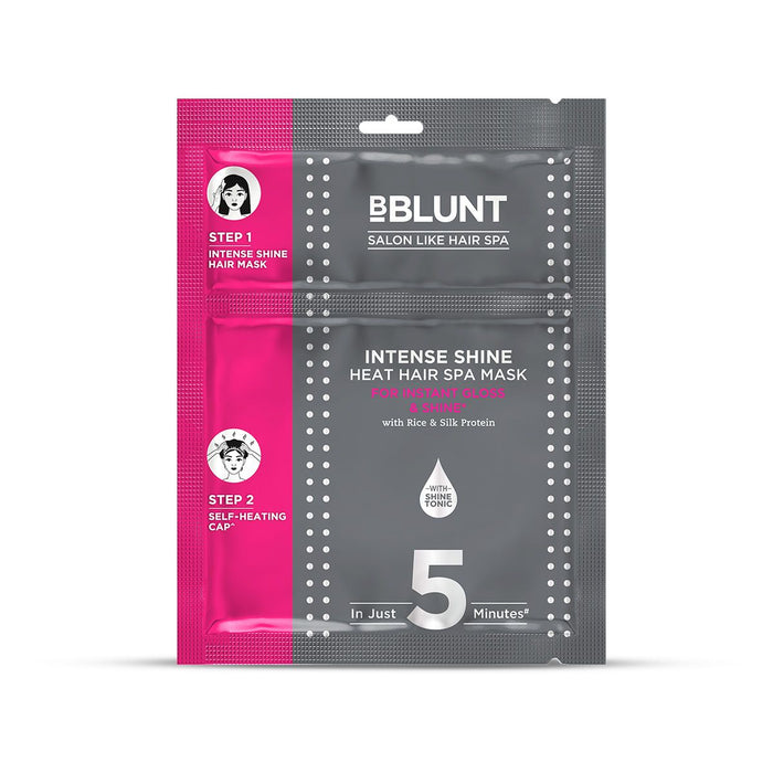 Intense Shine Heat Hair Spa Mask with Rice & Silk Protein for Salon-Like Hair Spa at Home - 70 g
